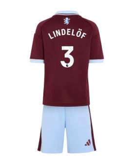 Aston Villa Victor Lindelof #3 Maglia Gara Casa Repliche 2026-27 Bambino Maniche Corte Aston Villa Victor Lindelof #3 Maglia Gara Casa Repliche 2026-27 Bambino Maniche Corte